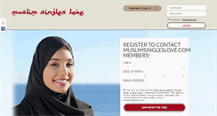 Desktop Screenshot of muslimsingleslove.com
