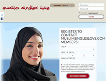 Tablet Screenshot of muslimsingleslove.com